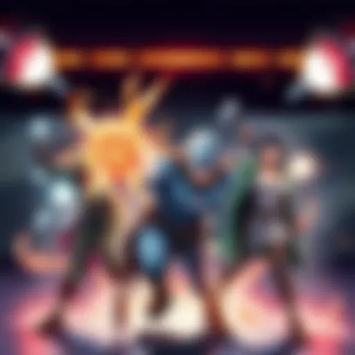 Illustration of resilient characters showcasing their strengths against attacks