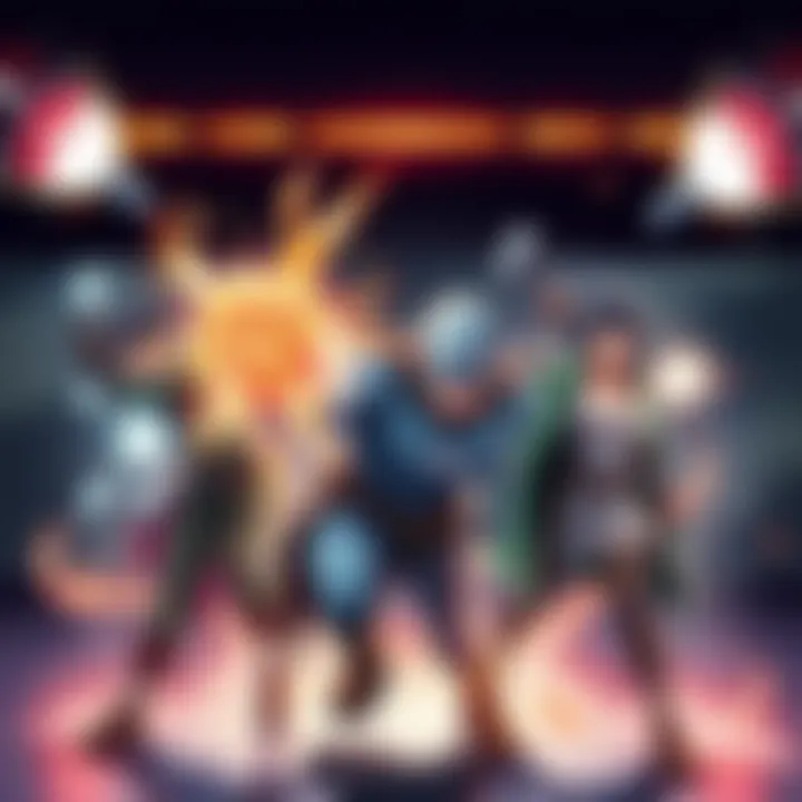 Illustration of resilient characters showcasing their strengths against attacks