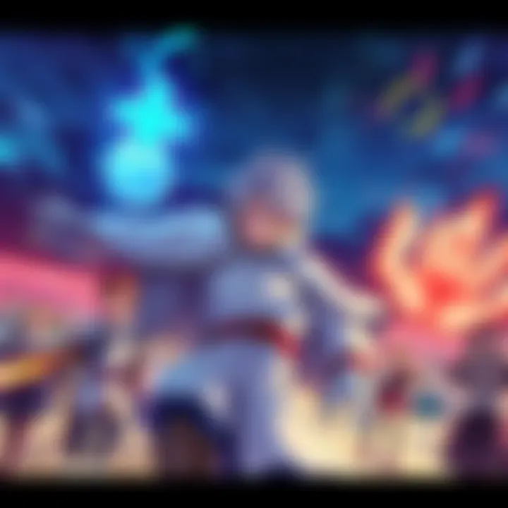 A collection of isekai anime characters showcasing powerful protagonists with dynamic abilities and strategic minds in a fantasy setting.