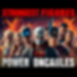 A diverse group of strong individuals representing different fields gathered together, showing their unique traits and strengths.