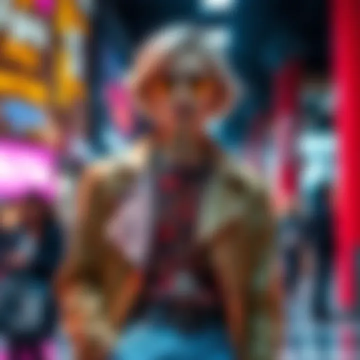 A confident person wearing a trendy outfit that showcases personal style, embodying modern fashion trends and social status.