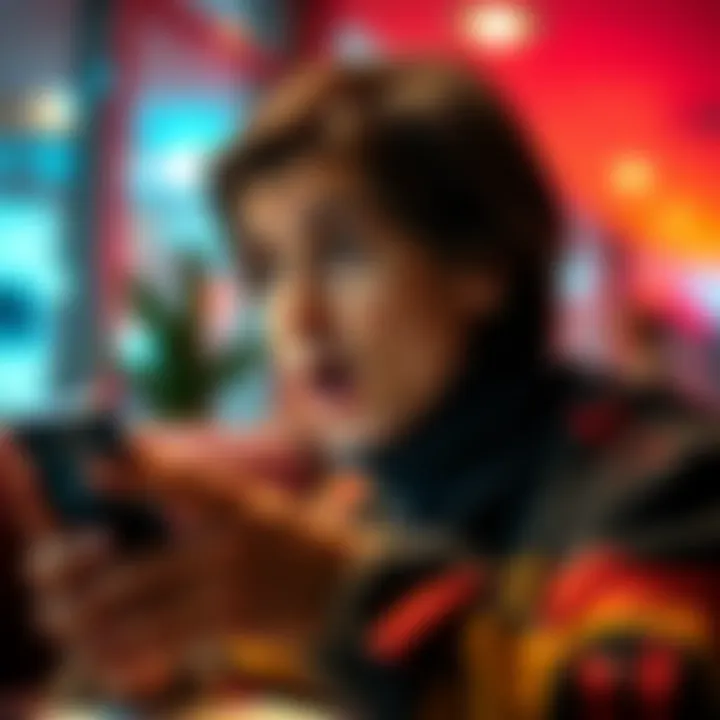 Sudden Life Changes A person looking surprised while watching news on a smartphone, reflecting the rapid changes in life events.