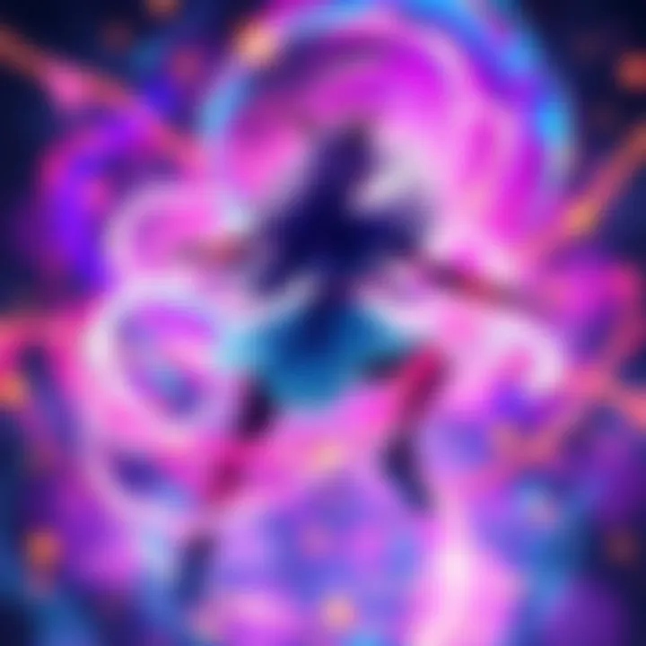 Sukuna-inspired domain concept A vibrant domain showcasing unique abilities, inspired by Sukuna's powers, with swirling energy and dynamic patterns.