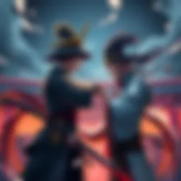 Sukuna stands strong against Bakugo who is preparing to unleash a powerful attack, highlighting their contrasting abilities in a battle scene.