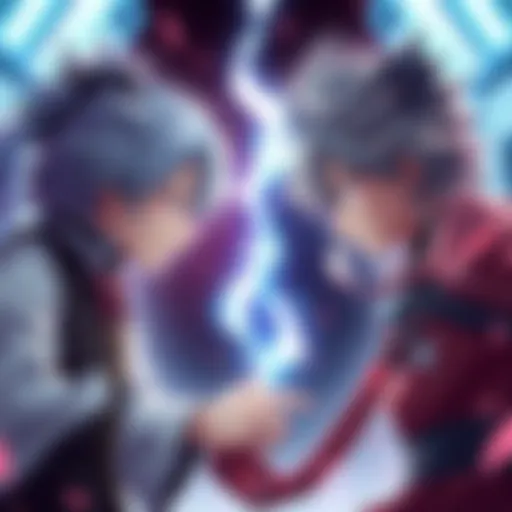 Sukuna and Yuji face off in a dramatic showdown, with Sukuna using his WCS ability. Both characters display intense expressions, ready for combat.