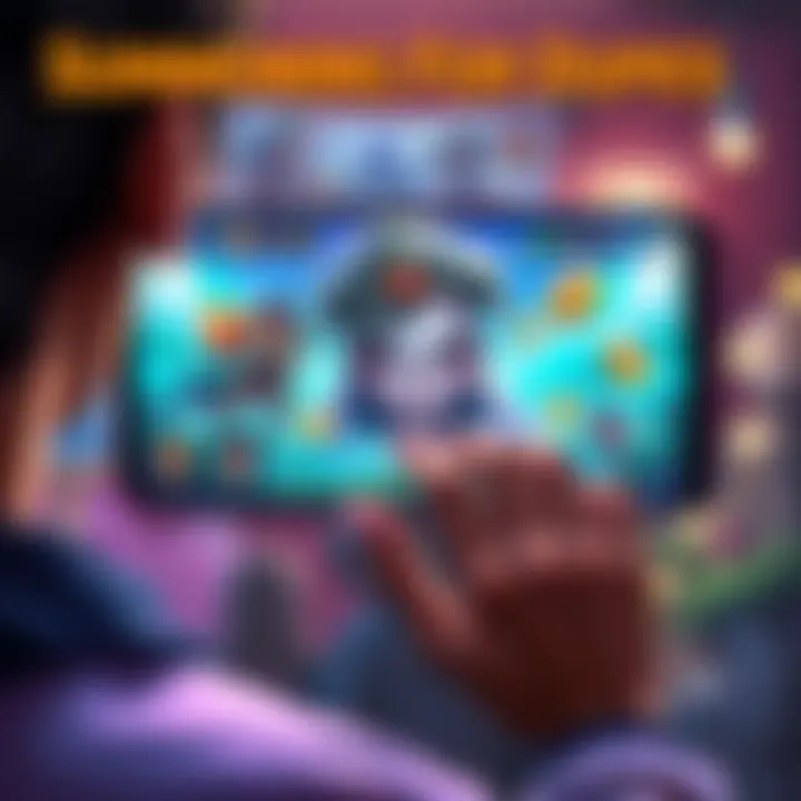 A player looking at a mobile game screen pondering whether to spend stones for character duplicates in a new banner, featuring colorful graphics and character art.