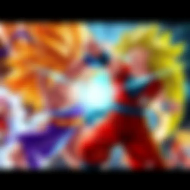 Super 17 and Super Saiyan 4 Goku in an intense battle, showcasing their unique abilities and strength.