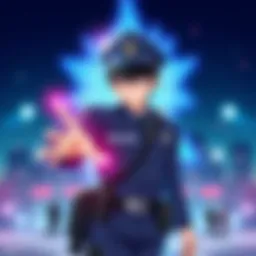 Cover illustration of Super Psychic Policeman Chojo Volume 1 featuring the main character in a police uniform with psychic powers