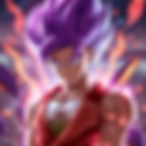 Fan art of Super Saiyan 2 Cabba showing an unusual style compared to other characters