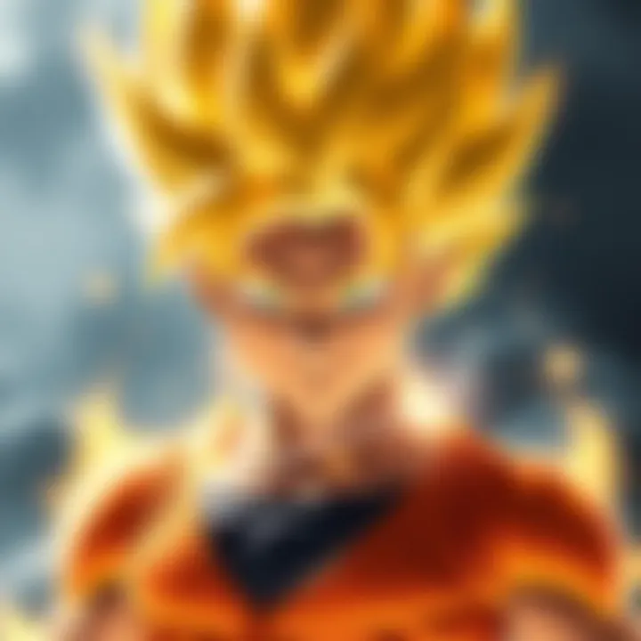 Character in Super Saiyan 2 form with glowing aura and intense expression, representing peak power in Dragon Ball universe.