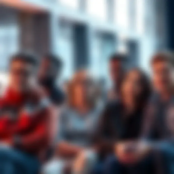 Support for Vulnerable Groups A diverse group of people sitting together, showing expressions of concern and determination while discussing challenges faced in society.