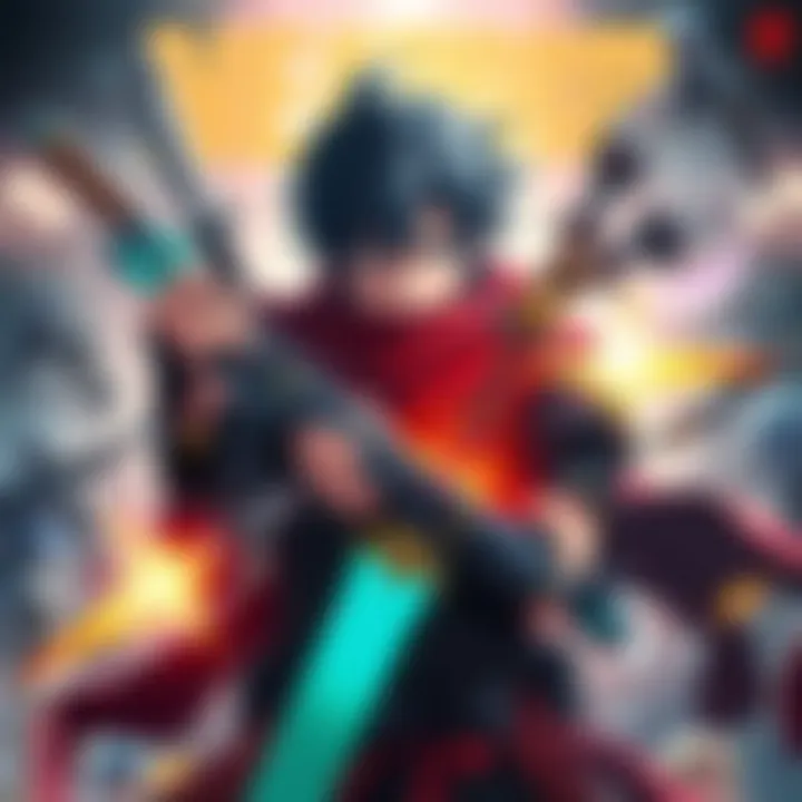A visual representation of Raichi and various unexpected weapons from the NEL arc, showcasing fans discussing their significance.