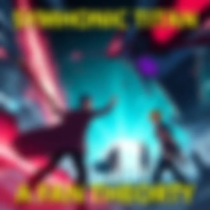 Artwork showing characters from Symbionic Titan in an epic battle scene with dramatic backgrounds, representing fan theories about the show's ending.