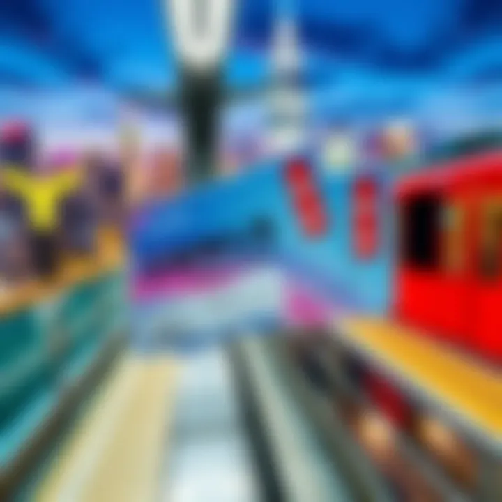 A vibrant metro pass with a city skyline in the background, showcasing the convenience of public transport in Taiwan.