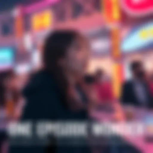 Takaba makes a short appearance in a lively show scene, capturing the excitement and emotions of the fans.