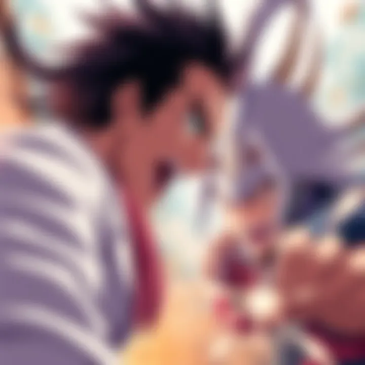 Takaba battles Kenjaku, showcasing humor and action in a dynamic anime scene