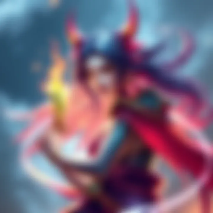 Custom Magic: The Gathering card featuring Takanashi Kiara in a vibrant fantasy design