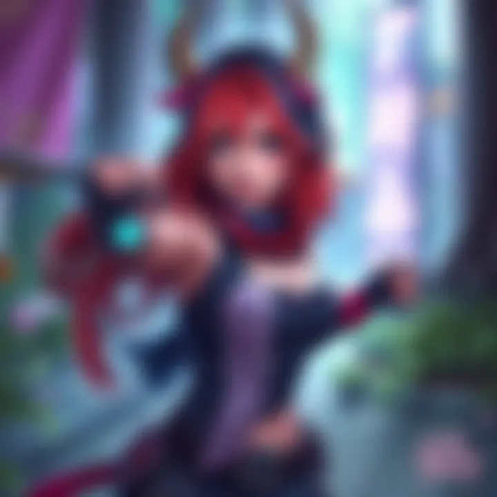 A vibrant fan art of Tamsy, showcasing the character in a colorful and dynamic pose, with artistic elements that highlight the artist's style.