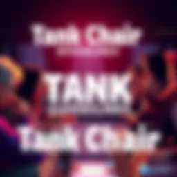 A group of people discussing Tank Chair Episode 4 with excitement, focused on maintaining conversation rules.