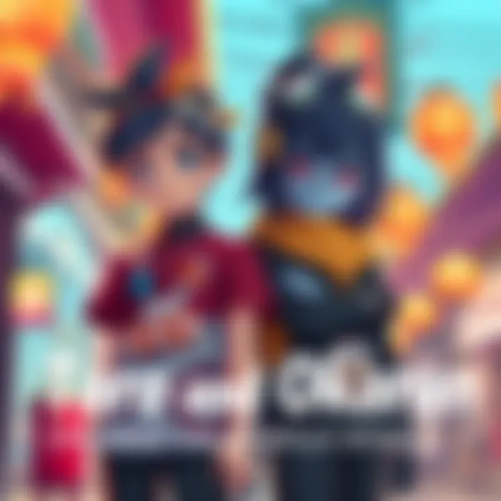 Taro and Okarun standing side by side, showcasing their friendship and unique bond in a colorful setting.
