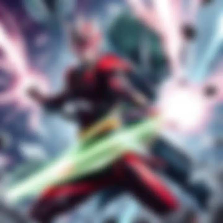 Tatsumaki and Flashy Flash ready for battle, showcasing their powers against the Machine Gods