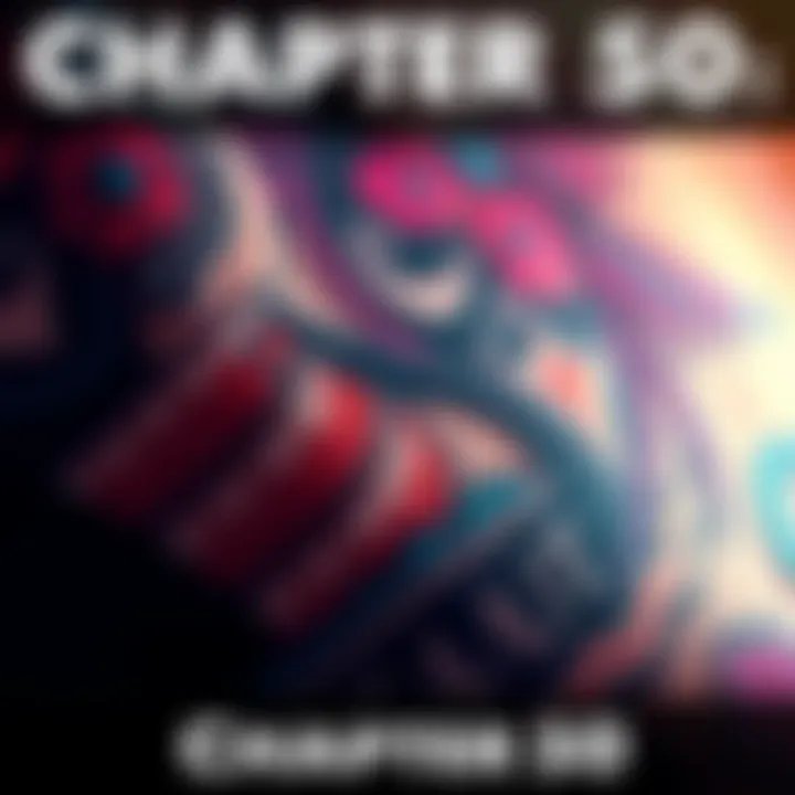 A close-up view of the tattoo featured in chapter 50, showcasing its intricate designs and meanings.