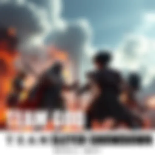 Epic battle scene showing Yhwach and Athena from Team God facing off against Kratos and Goku from Team God Slayer in an intense clash.