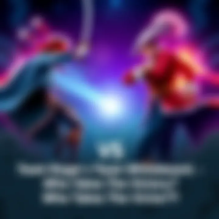 Prime Roger and Rayleigh leading Team Roger against Prime Whitebeard and Oden from Team Whitebeard in an epic battle stance