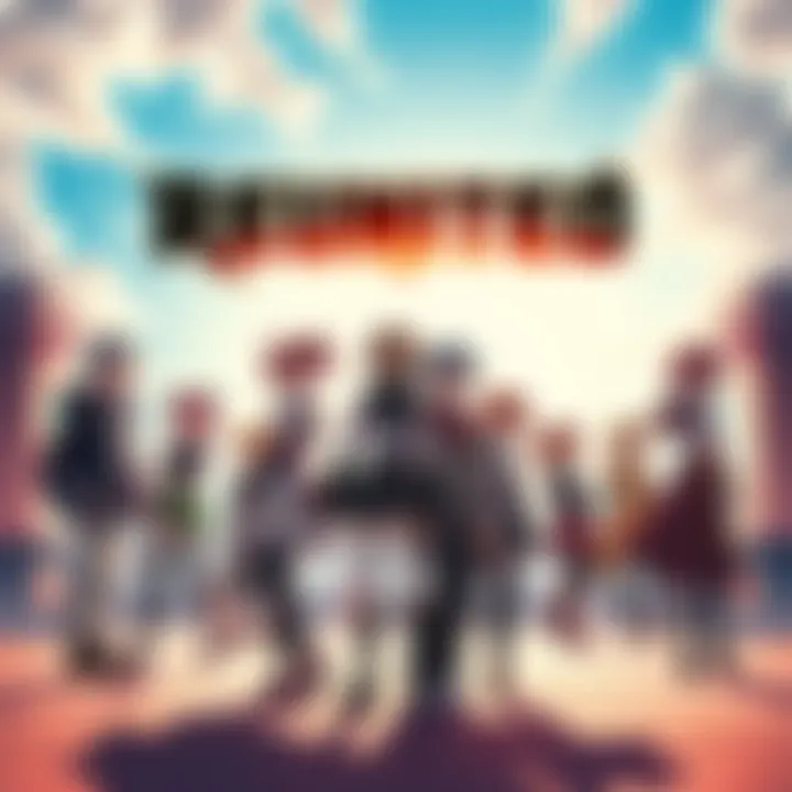 Team RWBY stands together after the war, showing their strong bond and readiness for new challenges, surrounded by a bright, hopeful environment.