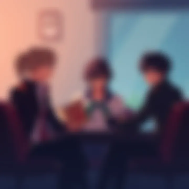 Team RWBY gathered in a room, discussing plans with serious expressions, highlighting their different perspectives and emotions regarding Ironwood's leadership.