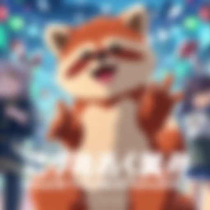 Teaser visual for Omae, Tanuki ni Naranee ka? A colorful teaser visual showing characters from Omae, Tanuki ni Naranee ka?, featuring a Tanuki in playful poses.