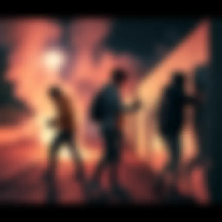 Four teenage boys spray painting and damaging structures at Arlong Park