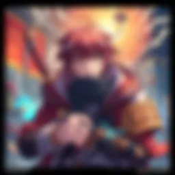 The protagonist of Teihen Ossan facing new challenges in a vibrant fantasy setting, using clever cheats with a humorous expression