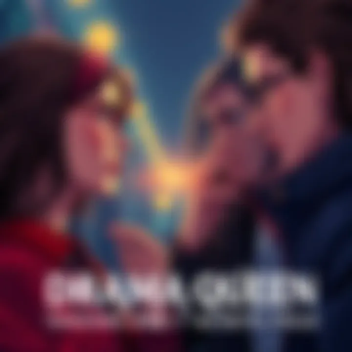 Characters in Drama Queen facing each other, revealing secrets in a tense atmosphere