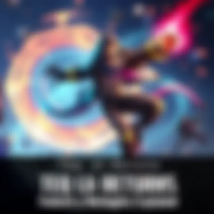 Teq UI character dodging an attack with a glowing aura and a confident pose