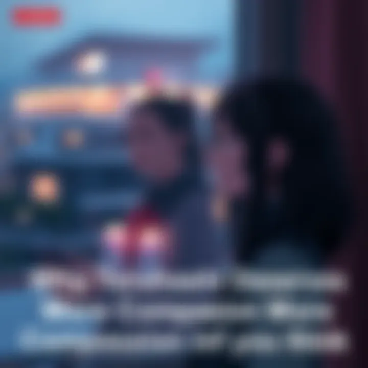 Teruhashi stands alone with a thoughtful expression, gazing out a window, symbolizing her inner struggles and desire for connection.