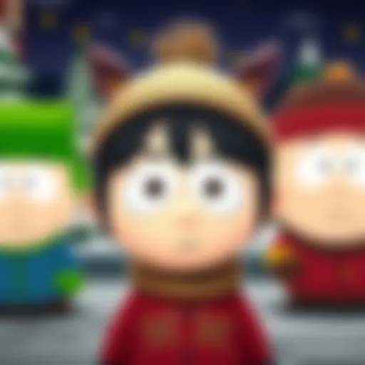 Tewi character styled like South Park animation with a humorous expression