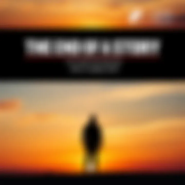 A person standing alone at a sunset, reflecting on the end of a significant chapter in life.