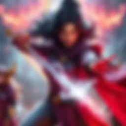 The Oblivious Saint showcasing her powerful abilities in a dramatic scene.