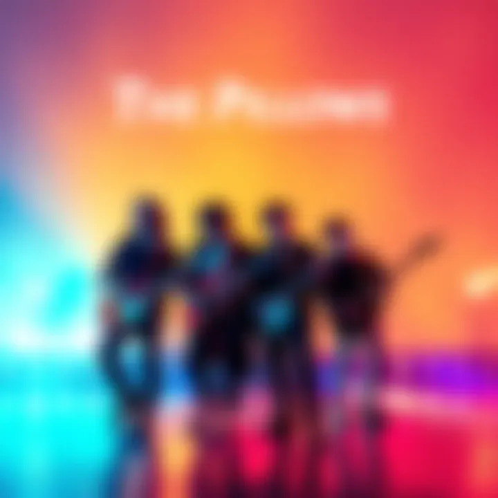 Album cover featuring The Pillows band with guitars and a vibrant background