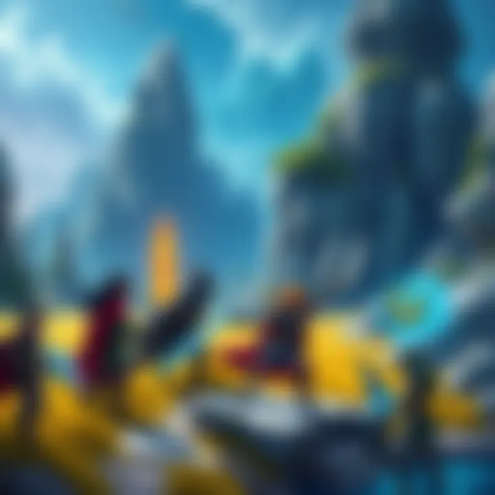 The Slayers Adventure A scene showing fantasy characters from The Slayers on a quest, with vibrant landscapes and magical elements.