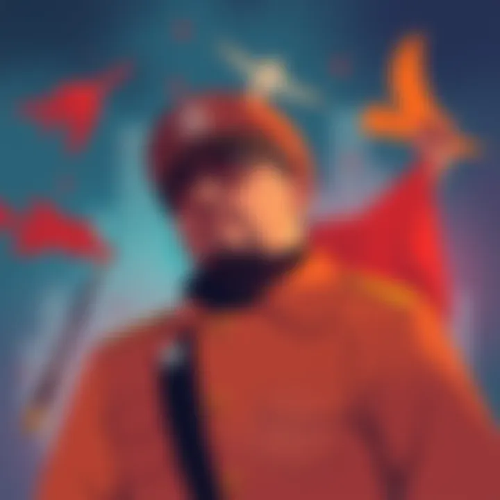 An illustration depicting cultural elements representing themes from 'Comrade' in 2025, highlighting its significance in modern discussions.