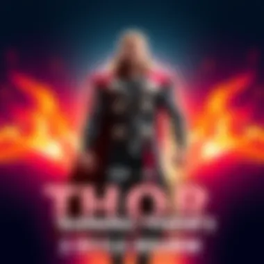 Thor showcasing his outfit on Day 2, featuring a blend of style and flair, standing confidently with a dynamic pose.
