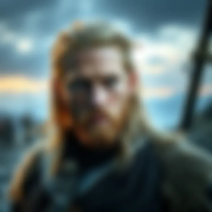 Thorfinn from Vinland Saga Thorfinn, the main character of Vinland Saga, looking confused and determined, set against a dramatic landscape of Viking-era scenery.