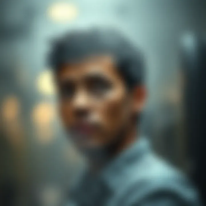 A person deep in thought, reflecting on their emotions and motivations, surrounded by a soft, blurred background.