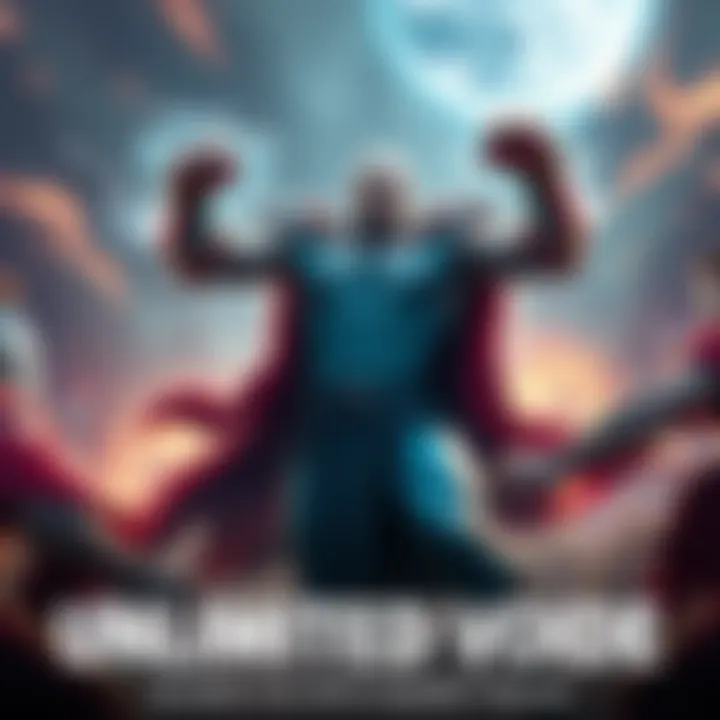 Thragg exhibiting immense strength in battle, showcasing dominance over other characters, with energy surging around him.