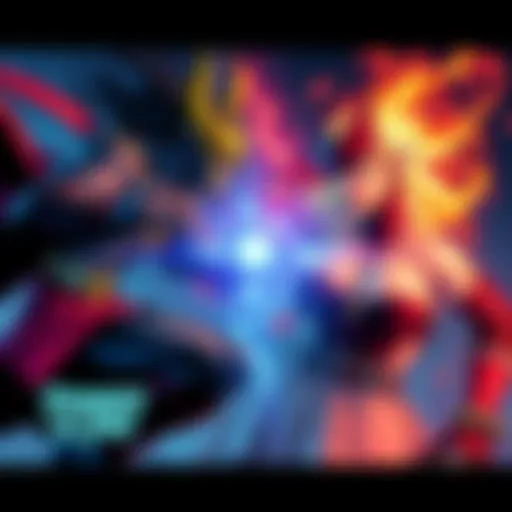 Thragg from Invincible battles Imu from One Piece in a dynamic showdown.