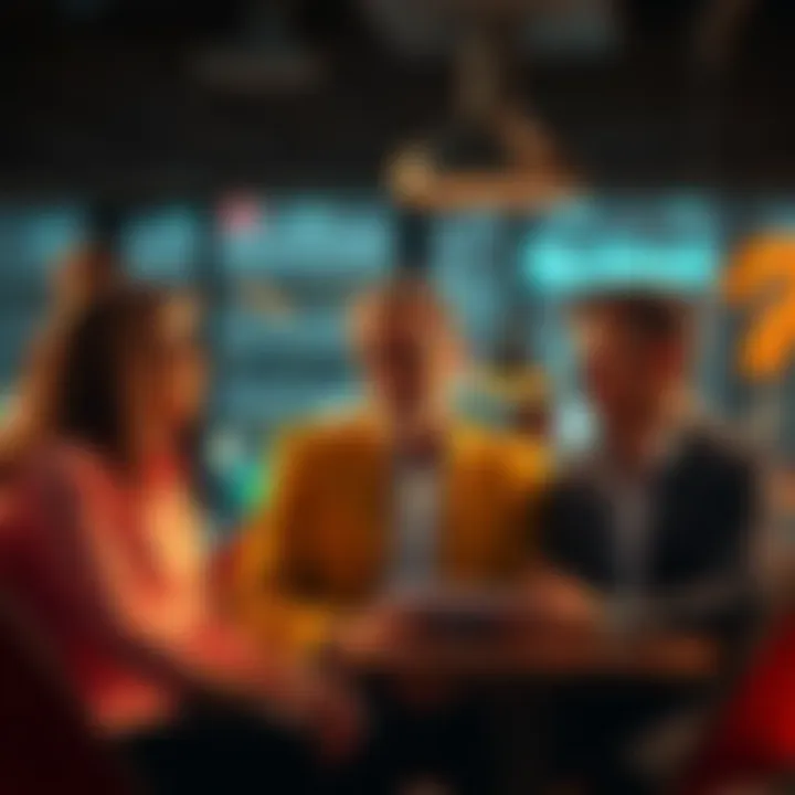 Three individuals engaged in a lively debate about a hypothetical threesome situation
