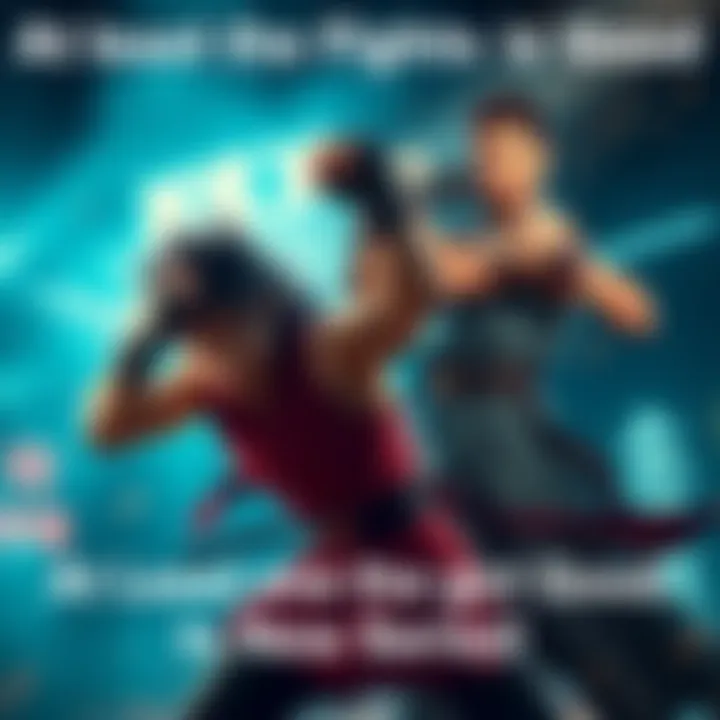 A dynamic fight scene with two characters showcasing intense action and impressive choreography