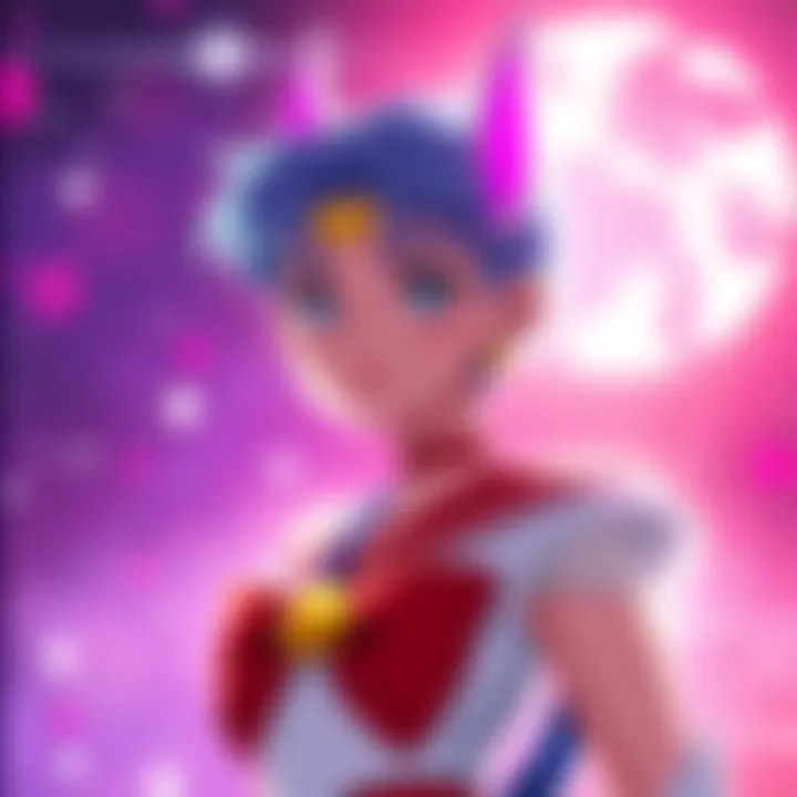 Tien character appears in Sailor Moon scene with bright colors and magical background